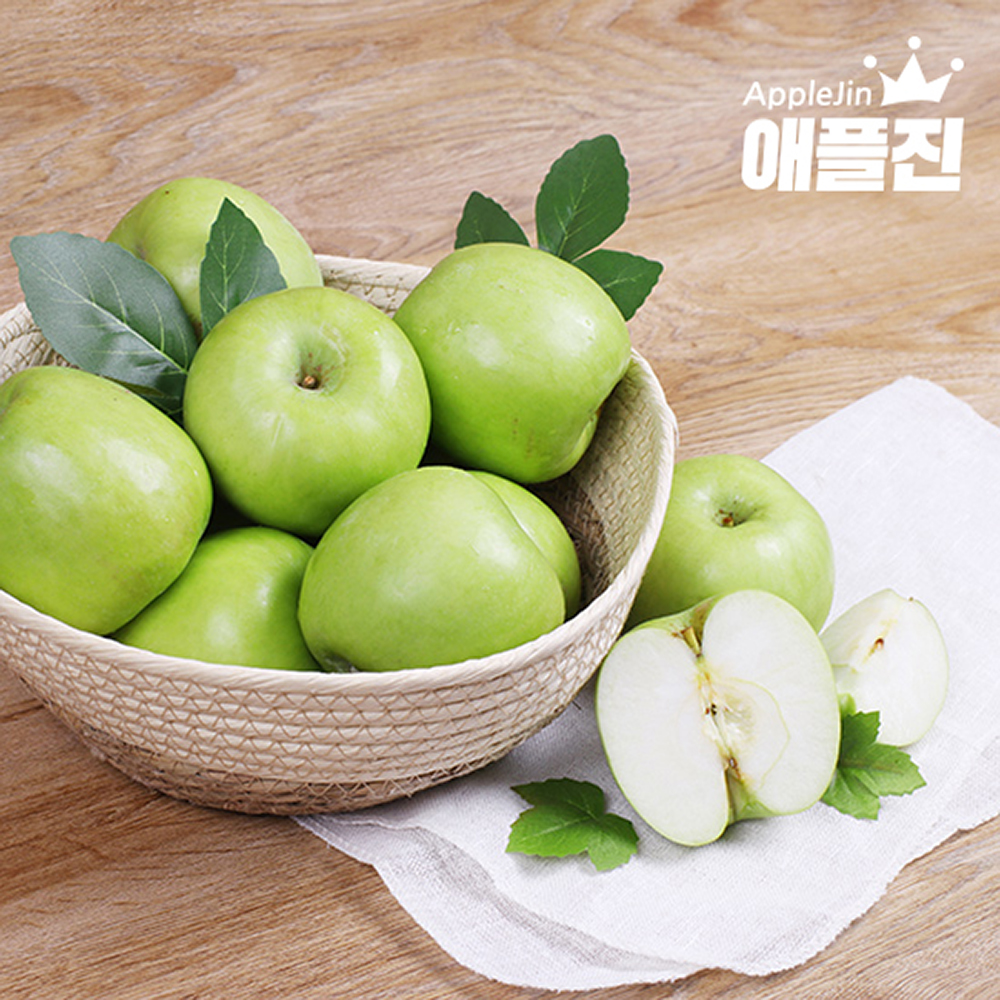 애플진 경북직송 꿀사과 껍질째먹는 썸머킹 아오리 세척사과 3kg (10~20과)