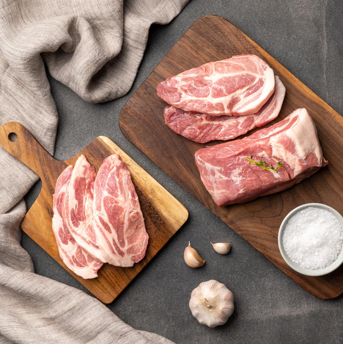 [지리산산골흑돼지] 지리산 흑돼지 목살 500g (구이용, 수육용) 