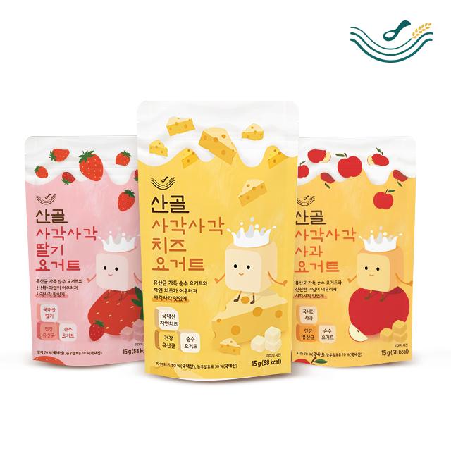 산골사각사각요거트 사과 치즈 딸기