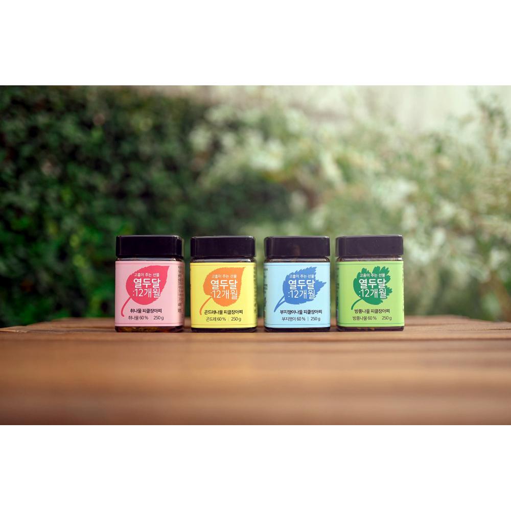 나물 피클 장아찌 4종 세트(250g)-농업회사법인(주)담우-차세대 판로플랫폼 스토어(STORE) 36.5