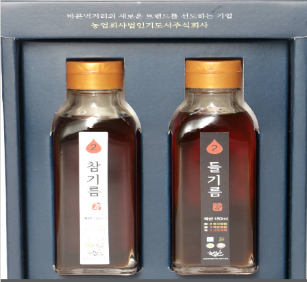 순천만참기름 순천만들기름선물세트 300ml