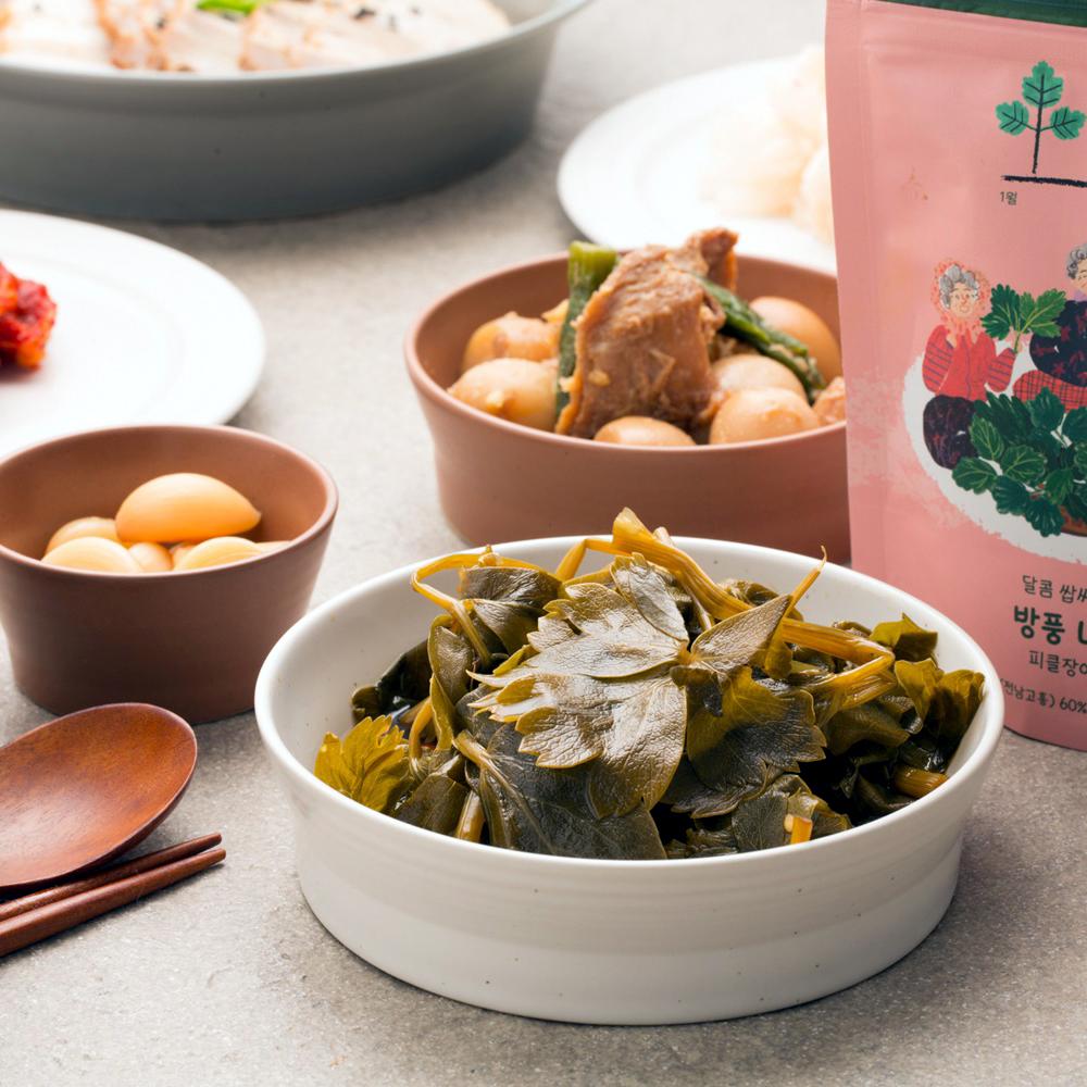 방풍 나물 피클 장아찌 100g-농업회사법인(주)담우-차세대 판로플랫폼 스토어(STORE) 36.5