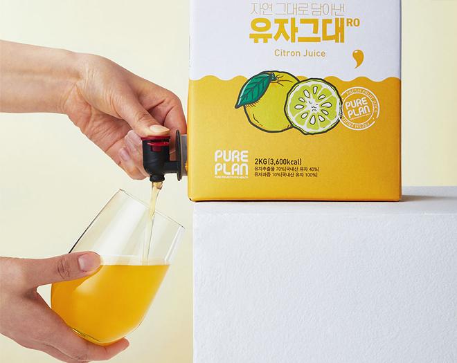[퓨어플랜] 유자 그대RO 2kg(약40회분)  백인박스포장 유자차 3배희석해서 활용 유자에이드 유자청-맑고밝고따뜻한협동조합-차세대 판로플랫폼 스토어(STORE) 36.5