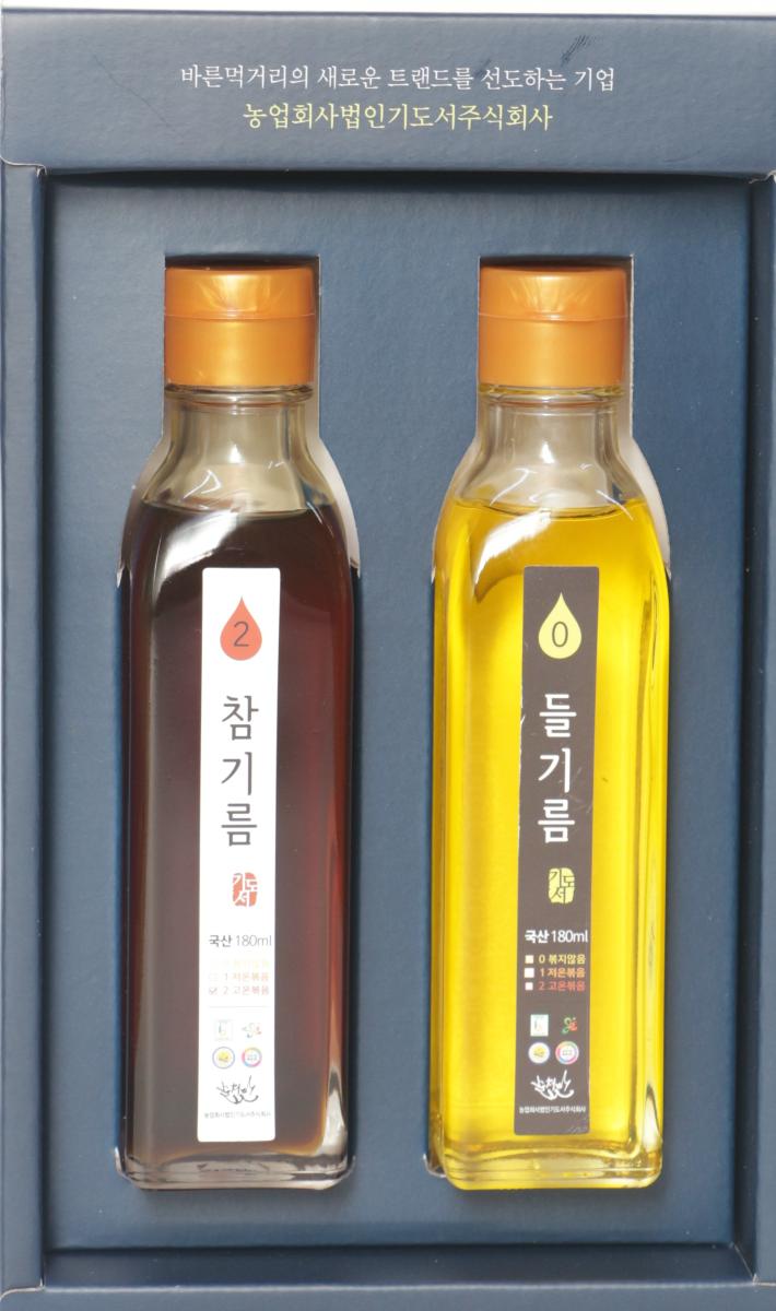 순천만참기름 생들기름 선물세트 180ml