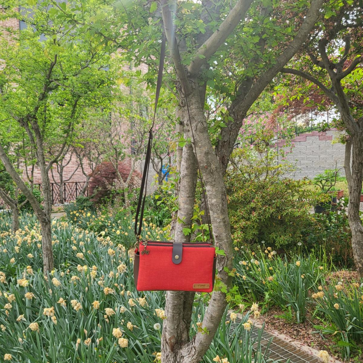 2중지퍼 무지린넨 크로스백-예쁜손공예협동조합-차세대 판로플랫폼 스토어(STORE) 36.5