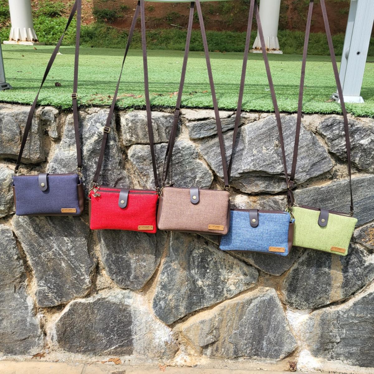 2중지퍼 무지린넨 크로스백-예쁜손공예협동조합-차세대 판로플랫폼 스토어(STORE) 36.5