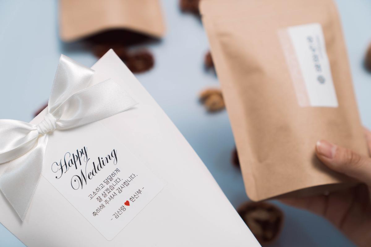 처음한과 호두강정 답례품 55g 스탠드포장