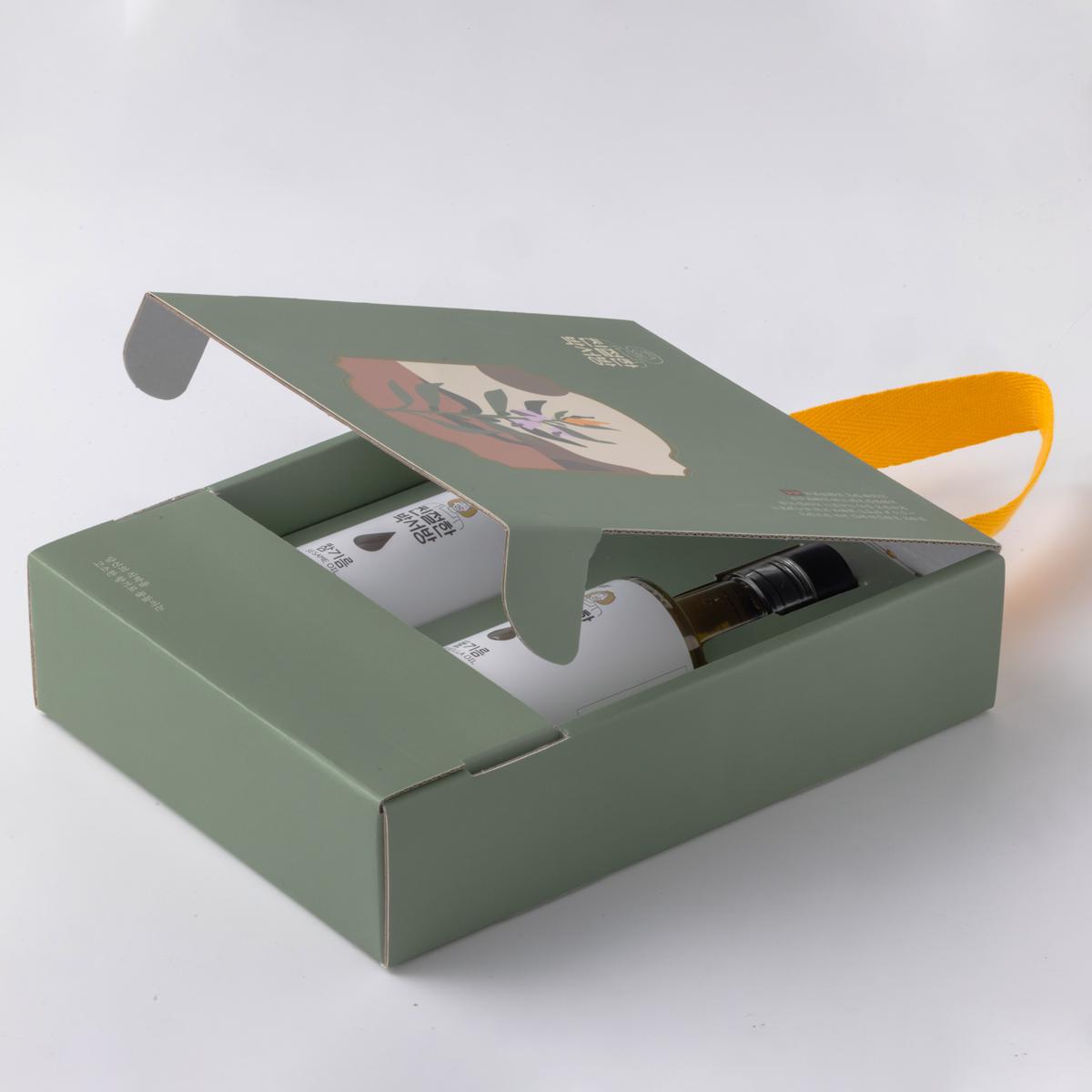 [친절한박서방]청년농부가 직접 짠  100%  국산 들기름 180mlx2병 선물세트-농업회사법인주식회사창창푸드-차세대 판로플랫폼 스토어(STORE) 36.5