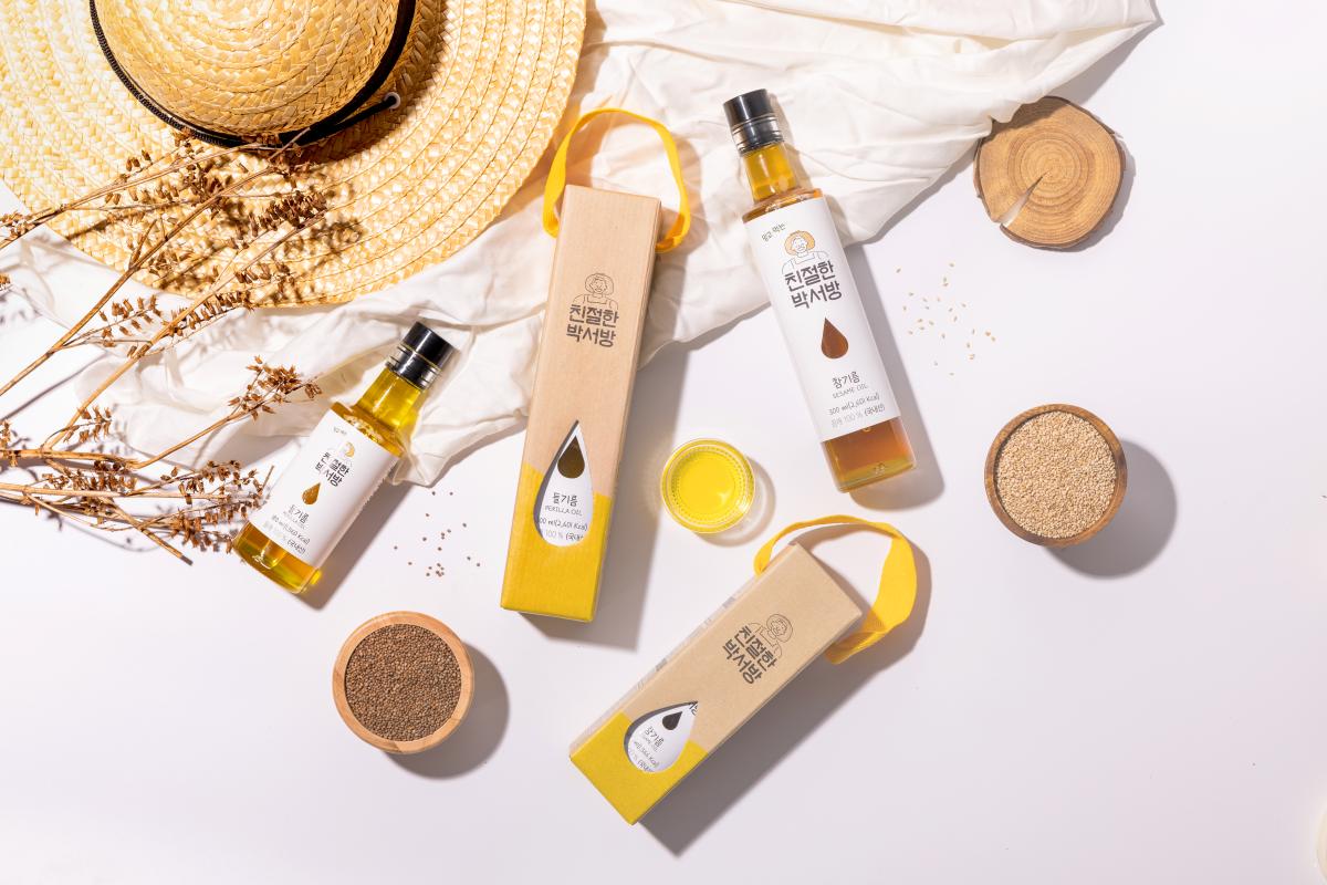 [친절한박서방]청년농부가 직접 짠  100%  국산 참기름 180ml-농업회사법인주식회사창창푸드-차세대 판로플랫폼 스토어(STORE) 36.5