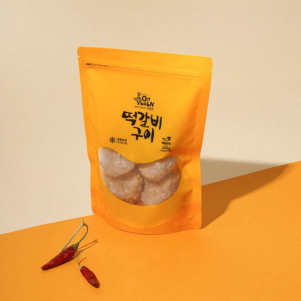 [온밥엔] 육즙가득 한입떡갈비구이 2종 (순한맛, 매콤한맛)-주식회사 휴닛-차세대 판로플랫폼 스토어(STORE) 36.5