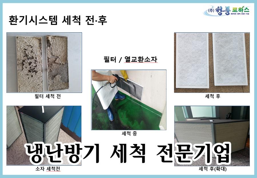 전열교환기 (환기시스템) 분해살균세척