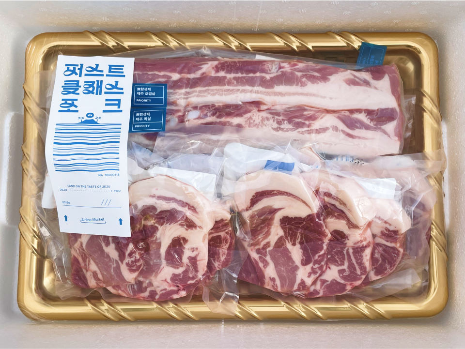 [선물세트]오겹살 목살 3kg 10인분 선물세트] 제주무항생 돼지 선물세트