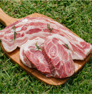 [모둠세트] 제주 무항생 돼지 오겹살+목살세트 600g