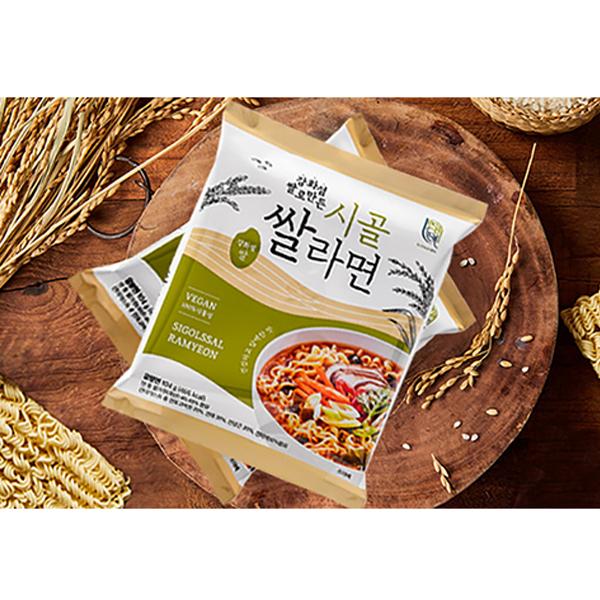 [인천로컬푸드] 강화섬쌀로 만든 시골쌀라면 5개입 (box) 