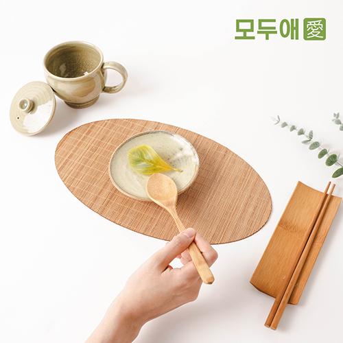 [판촉] 모두애 대나무 수저세트 프리미엄