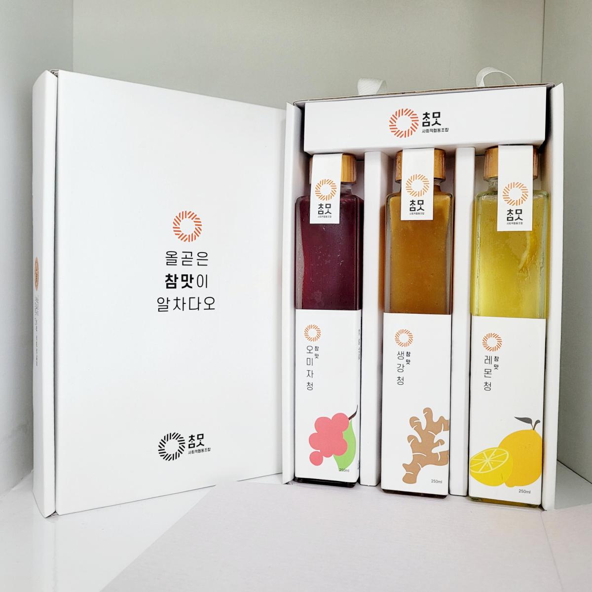 [참맛] 수제청 세트(생강청, 오미자청, 레몬청)