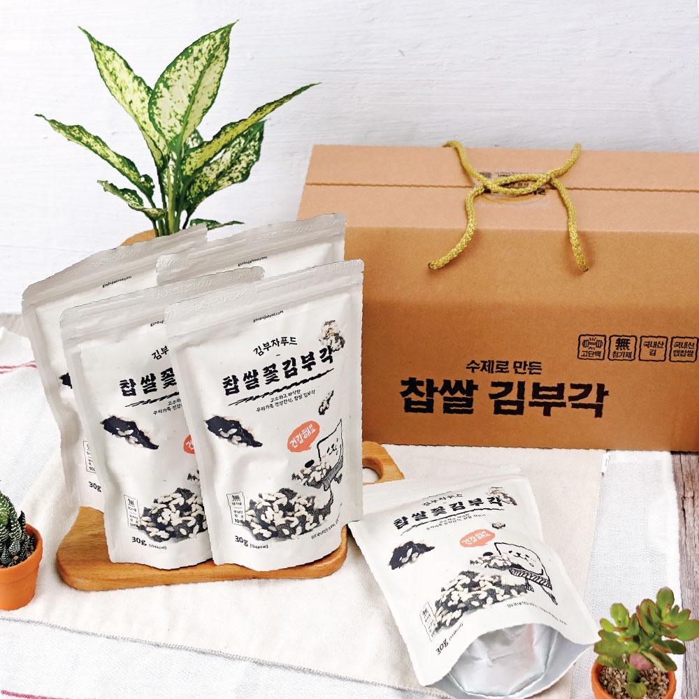 김부자푸드 찹쌀꽃김부각 선물세트 (색지포장110gx4)-김부자푸드주식회사-차세대 판로플랫폼 스토어(STORE) 36.5
