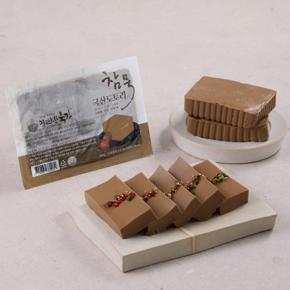 [지리산묵가] 국산도토리 참묵 400g x 3팩-지리산맑은물춘향골 영농조합법인-차세대 판로플랫폼 스토어(STORE) 36.5