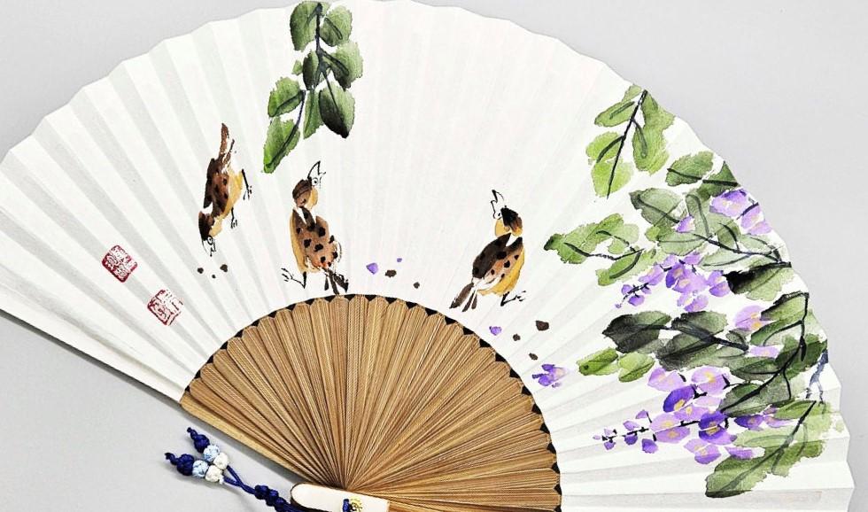 수공예 한지 접이식 부채(대형)-(주)홍익덕원-차세대 판로플랫폼 스토어(STORE) 36.5