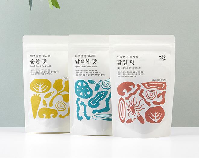  이풀 다시팩 3종세트(담백한맛/감칠맛/순한맛, 3g 10팩) 선물용