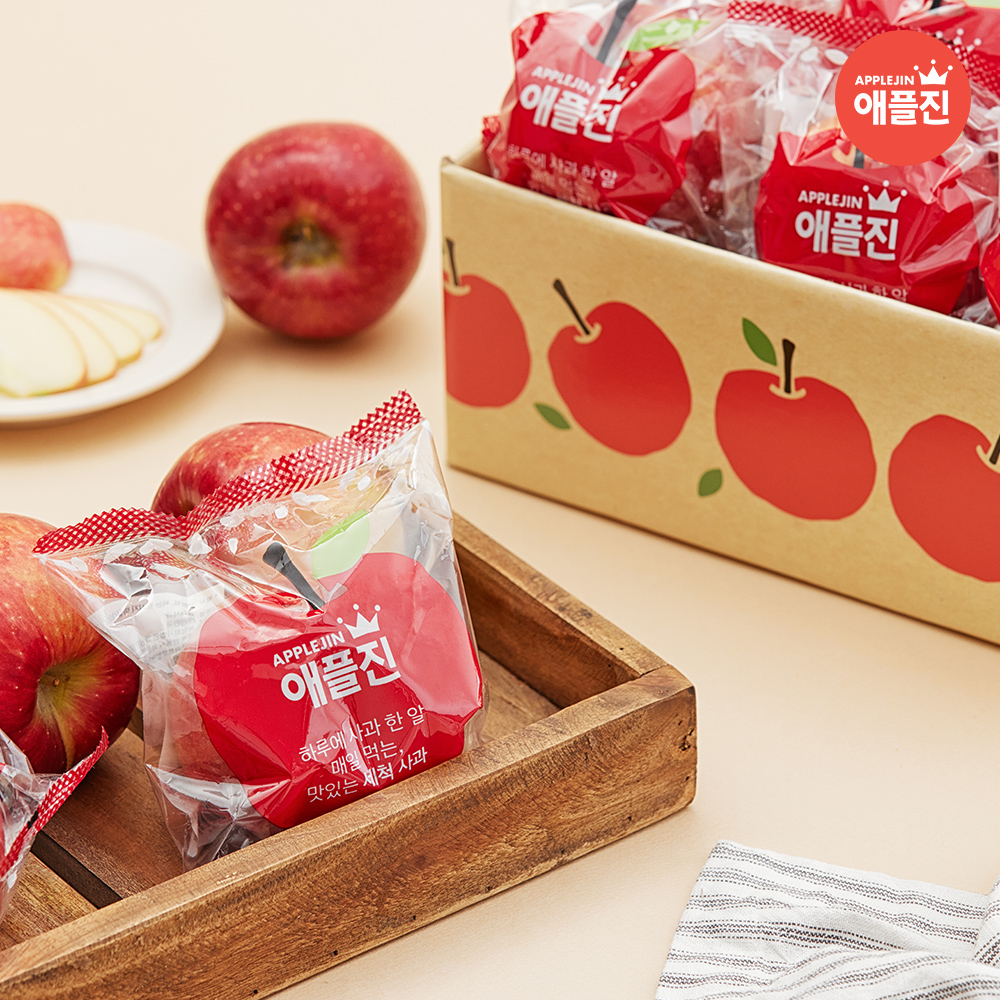 애플진 경북직송 부사 햇사과 껍질째먹는 세척사과 2kg (9~13과)-농업회사법인과일드림주식회사-차세대 판로플랫폼 스토어(STORE) 36.5