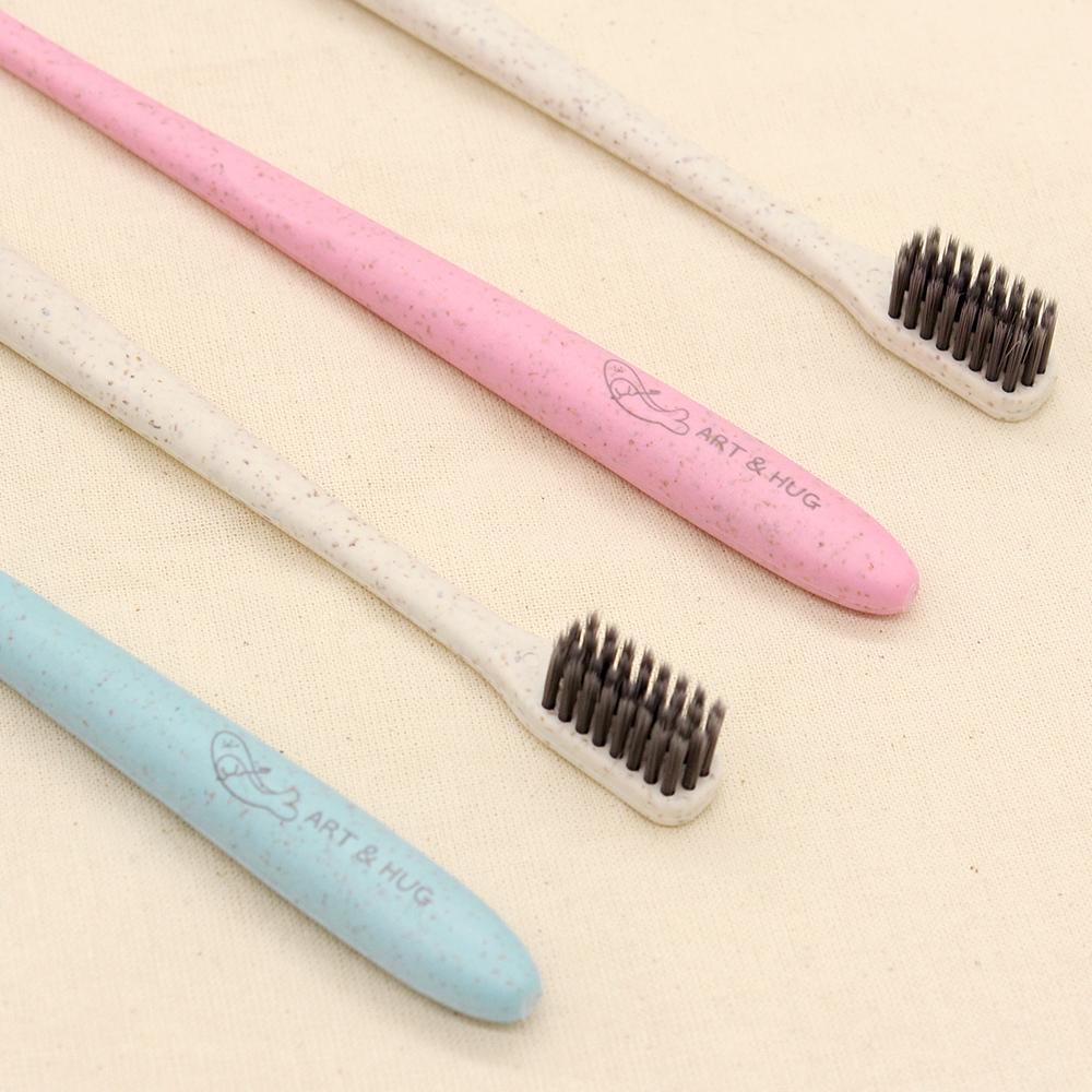 포봄이 밀짚 미세모칫솔 치약 세트 고급형 생분해 업사이클링 바이오플라스틱 여행용-주식회사 아트앤허그-차세대 판로플랫폼 스토어(STORE) 36.5