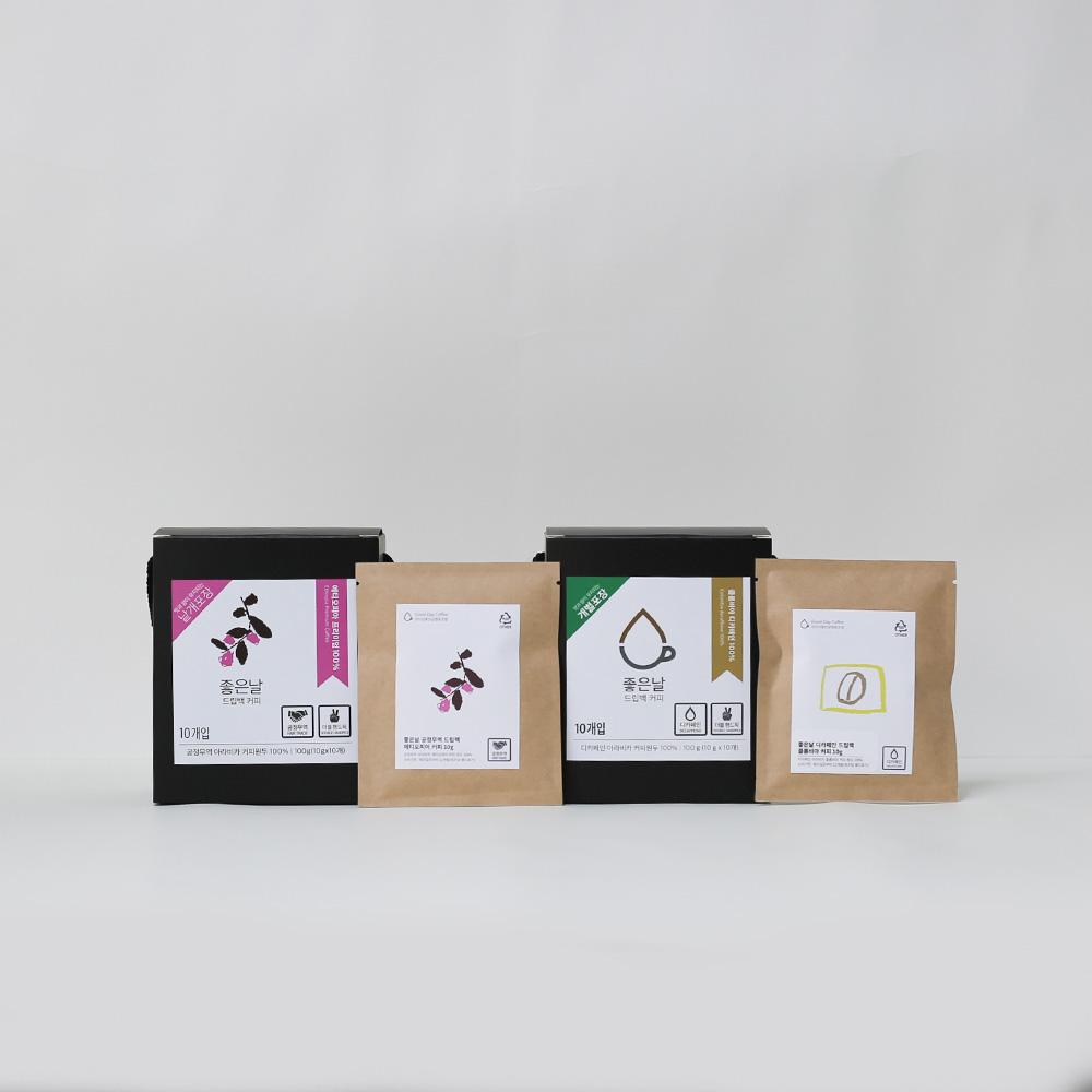 좋은날 공정무역/디카페인 드립백 선물세트 10g*20개입-성미산 좋은날 협동조합-차세대 판로플랫폼 스토어(STORE) 36.5