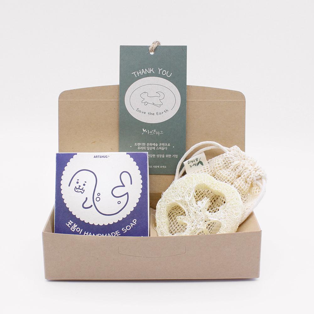 포봄이 천연 비누 세트 답례품 제로웨이스트 키트 클렌징 CP 수제비누