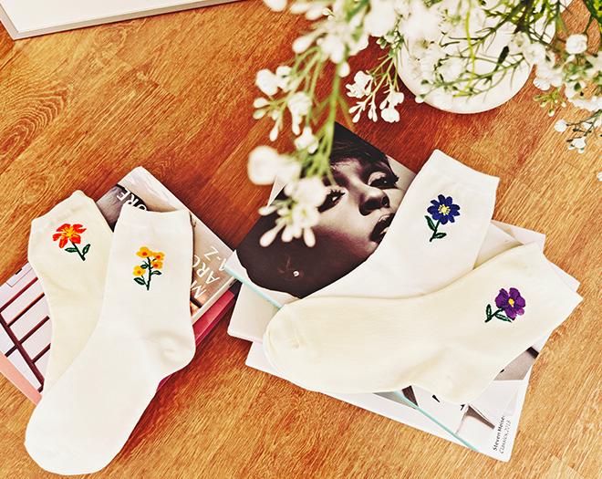 당신발에 피어난 예쁜꽃 양말세트 (친환경 양말)