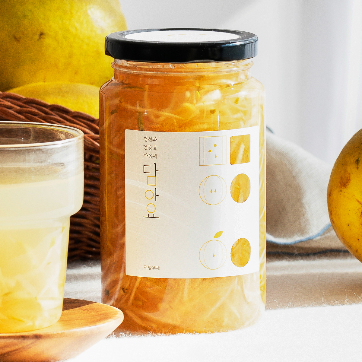 수제청 담아요 수제 모과청