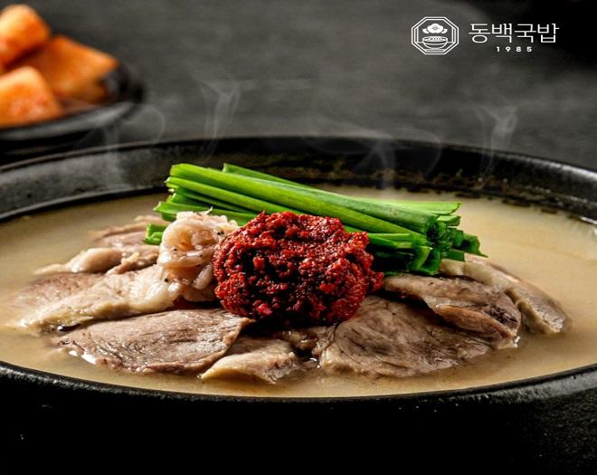 부산 돼지국밥 동백국밥 100% 한돈 사골육수