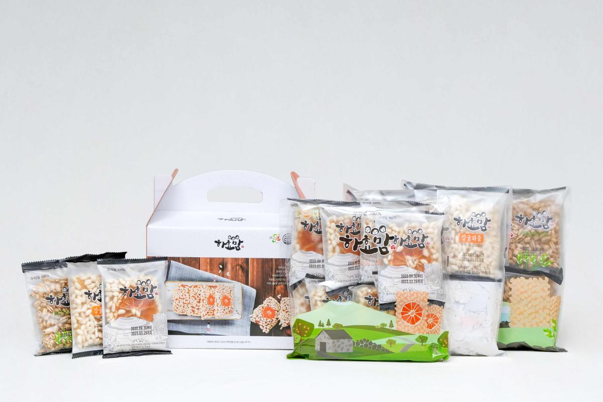 [하효맘] 맛보기선물세트(감귤1/보리1/감귤칩1)-하효살롱협동조합-차세대 판로플랫폼 스토어(STORE) 36.5