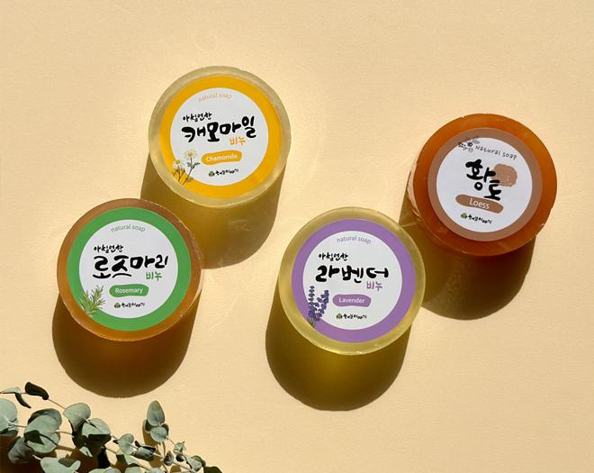 수제 허브 비누 4종 선물 세트 힐링테라피-허브이야기-차세대 판로플랫폼 스토어(STORE) 36.5