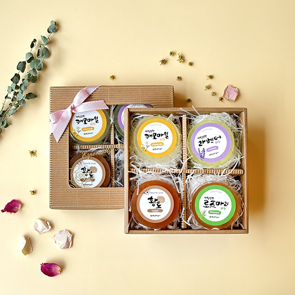 수제 허브 비누 3종 세트 답례품 캐모마일 로즈마리 라벤더-협동조합 허브이야기-차세대 판로플랫폼 스토어(STORE) 36.5