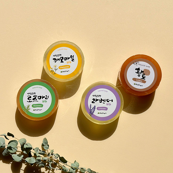 수제 허브 비누 4종 선물 세트 힐링테라피-협동조합 허브이야기-차세대 판로플랫폼 스토어(STORE) 36.5