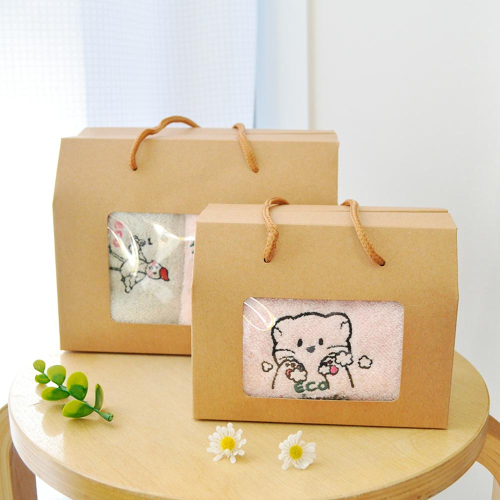 EVENT 아트앤허그 핸드타올 업사이클링 제품 rPET소재 자수수건 집들이선물 기업답례품