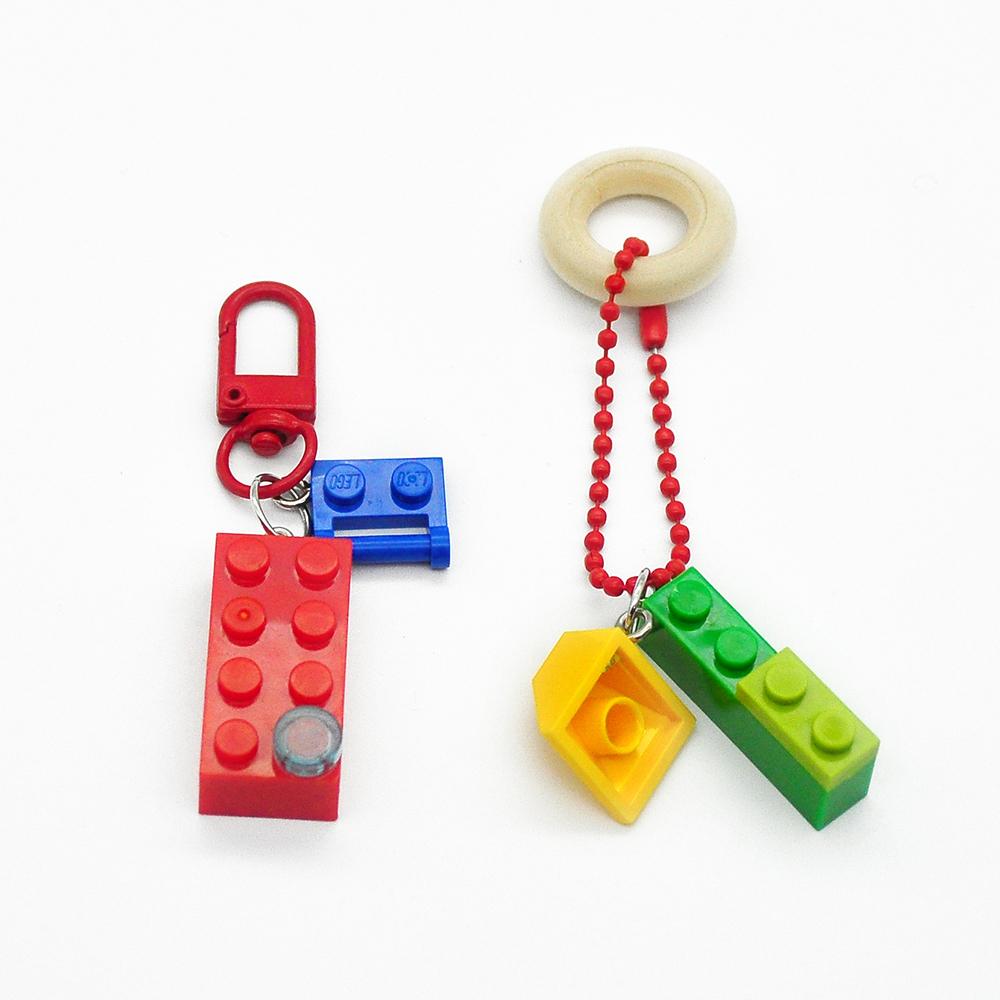 1+1 블럭 업사이클링 키링 귀여운 열쇠고리 키체인 미니 팬던트 에어팟키링 차키링