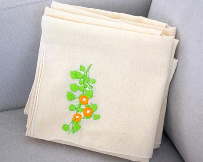 자수 소창 손수건 (45cmx45cm)-함께누리-차세대 판로플랫폼 스토어(STORE) 36.5