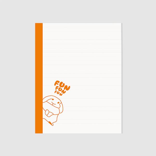 보킷 재생지 디자인노트 FUN 오렌지