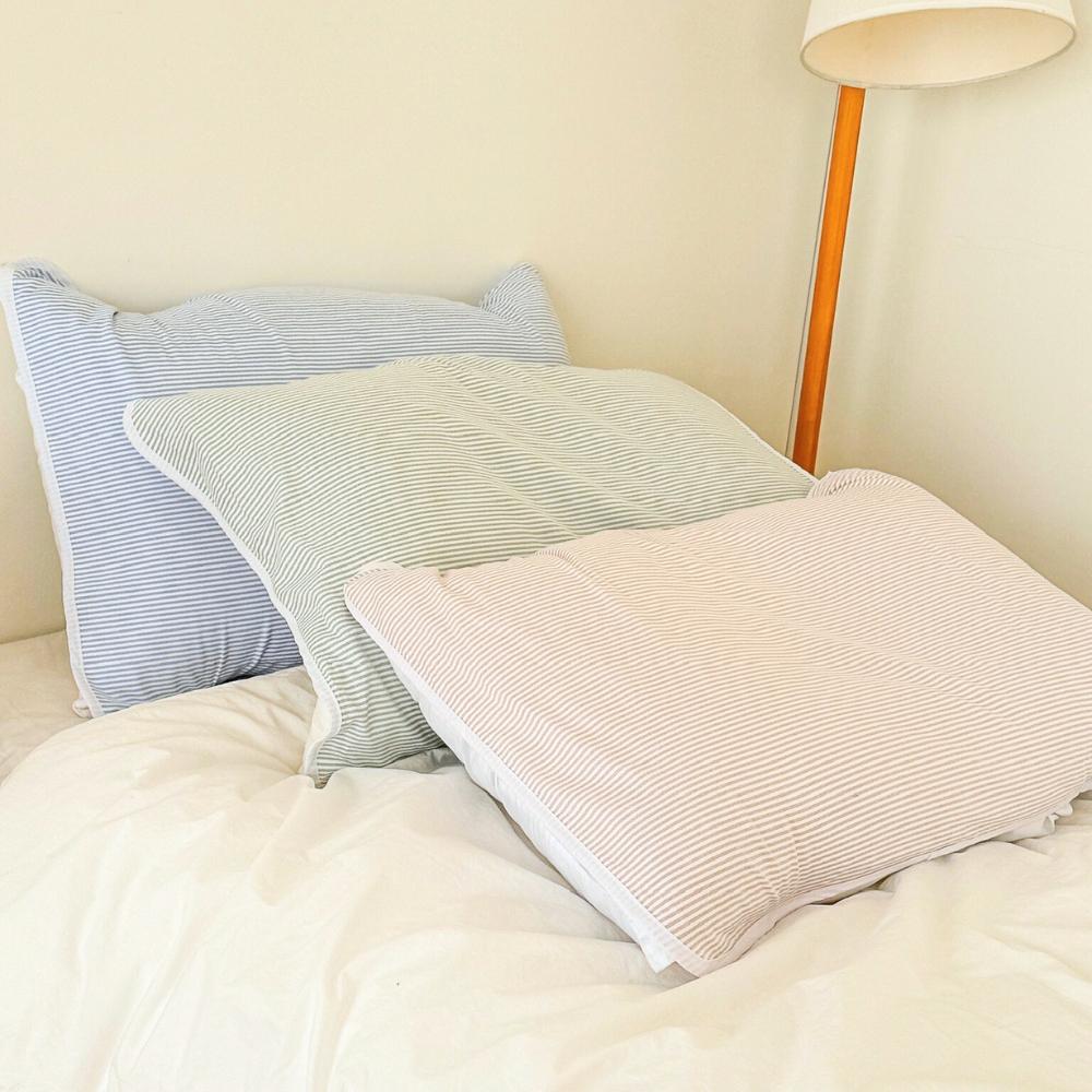 의식주의 프렌치 스트라이프 순면 밴딩 베개 커버-주식회사의식주의-차세대 판로플랫폼 스토어(STORE) 36.5