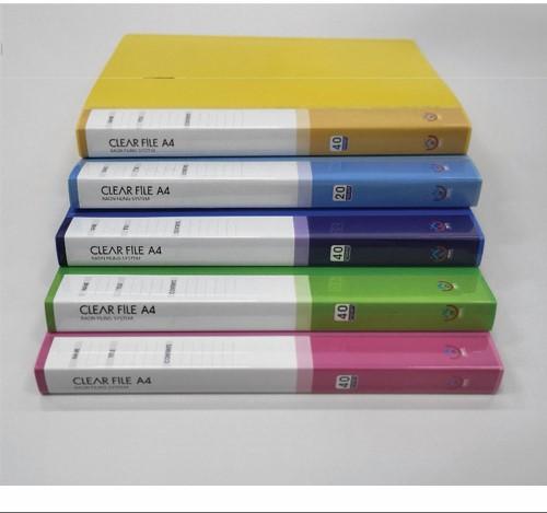 클리어화일A4(노,분,연,하,파)20p/40p(1박스*40개)무료배송