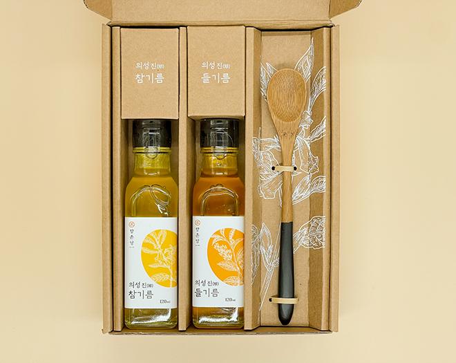 의성 진(珍)참기름/들기름 선물세트120ml