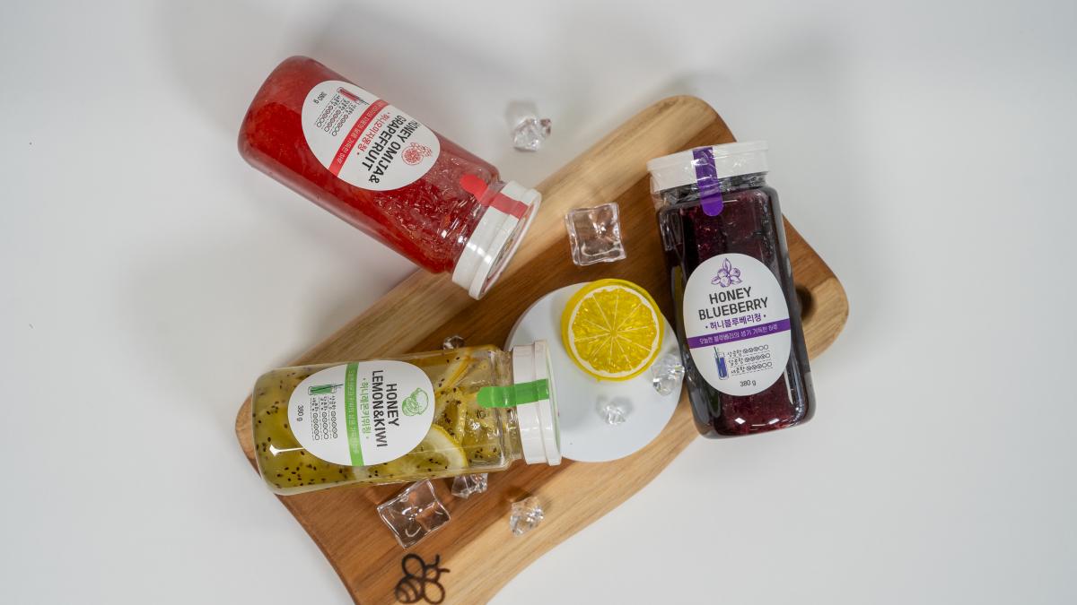 오늘엔허니수제과일청선물세트(오미자몽청, 레몬키위청, 블루베리청)-(유)허니피플-차세대 판로플랫폼 스토어(STORE) 36.5