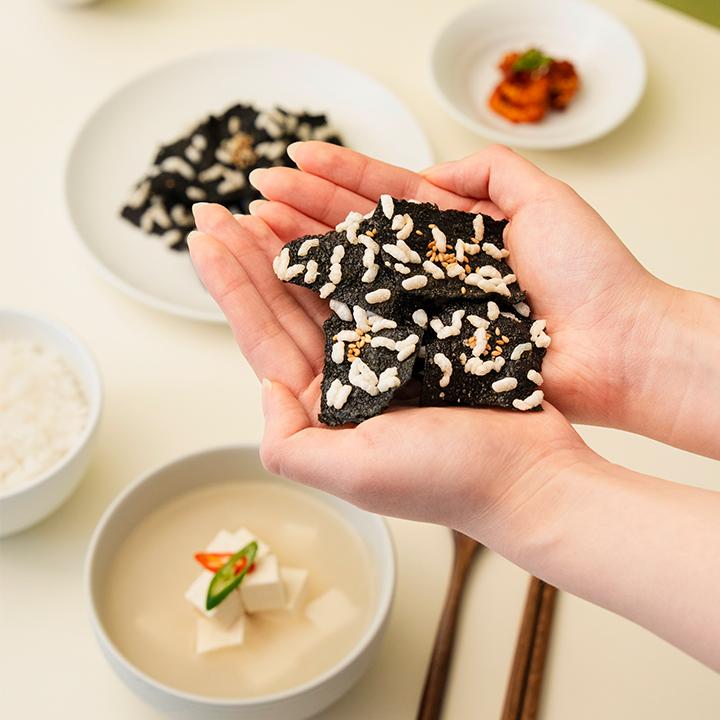 [김부자푸드] 찹쌀꽃김부각 단품 (50g) / 무첨가 수제 아이간식 가족반찬-김부자푸드주식회사-차세대 판로플랫폼 스토어(STORE) 36.5