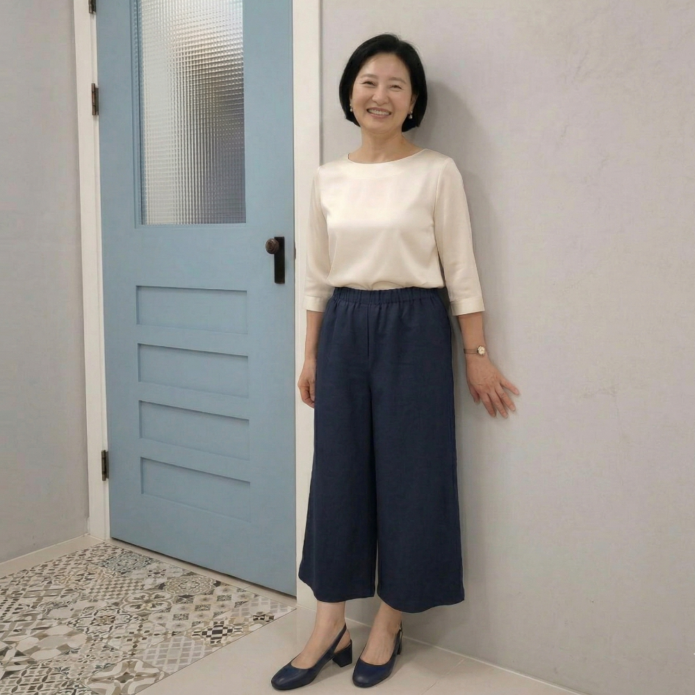 목화송이 린넨통바지-목화송이협동조합-차세대 판로플랫폼 스토어(STORE) 36.5