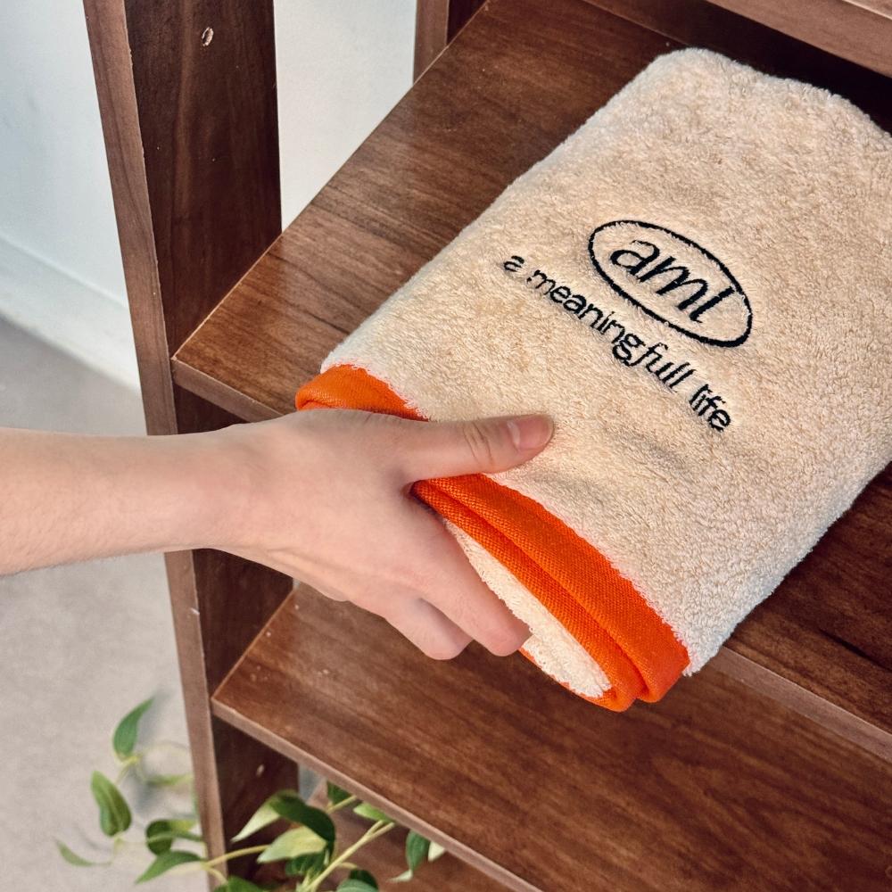 유기농 순면 촘촘 무지 타월