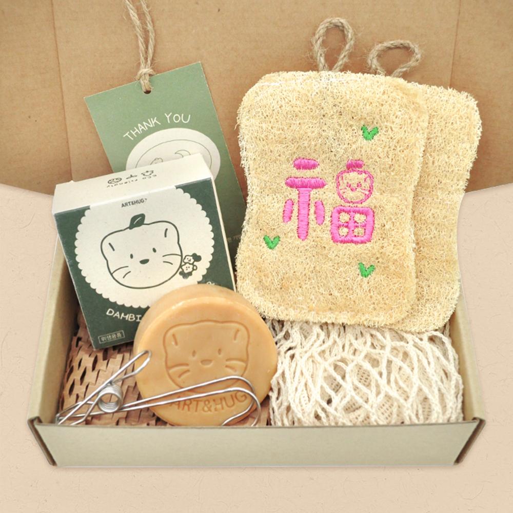 천연 복'福'수세미 제로웨이스트 주방 세트