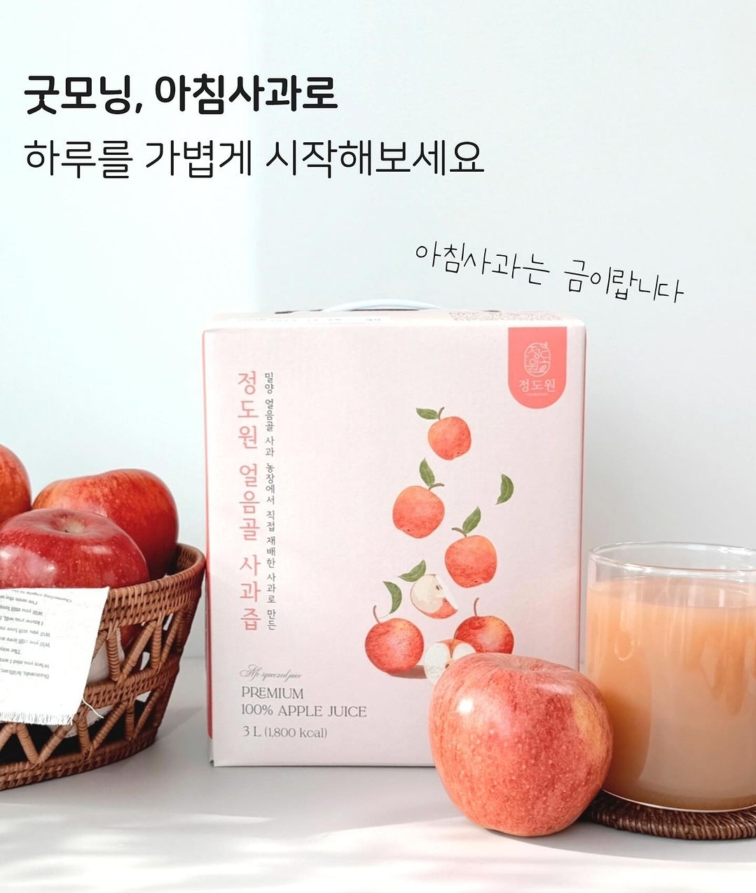 정도원 100% 착즙 얼음골 사과즙 생사과즙-정도원농업회사법인(주)-차세대 판로플랫폼 스토어(STORE) 36.5
