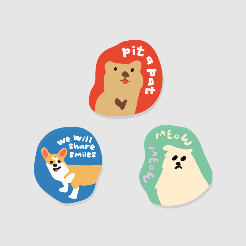 보킷 아크릴 스마트톡 아스텔 동물 3종 맥세이프 추가 가능