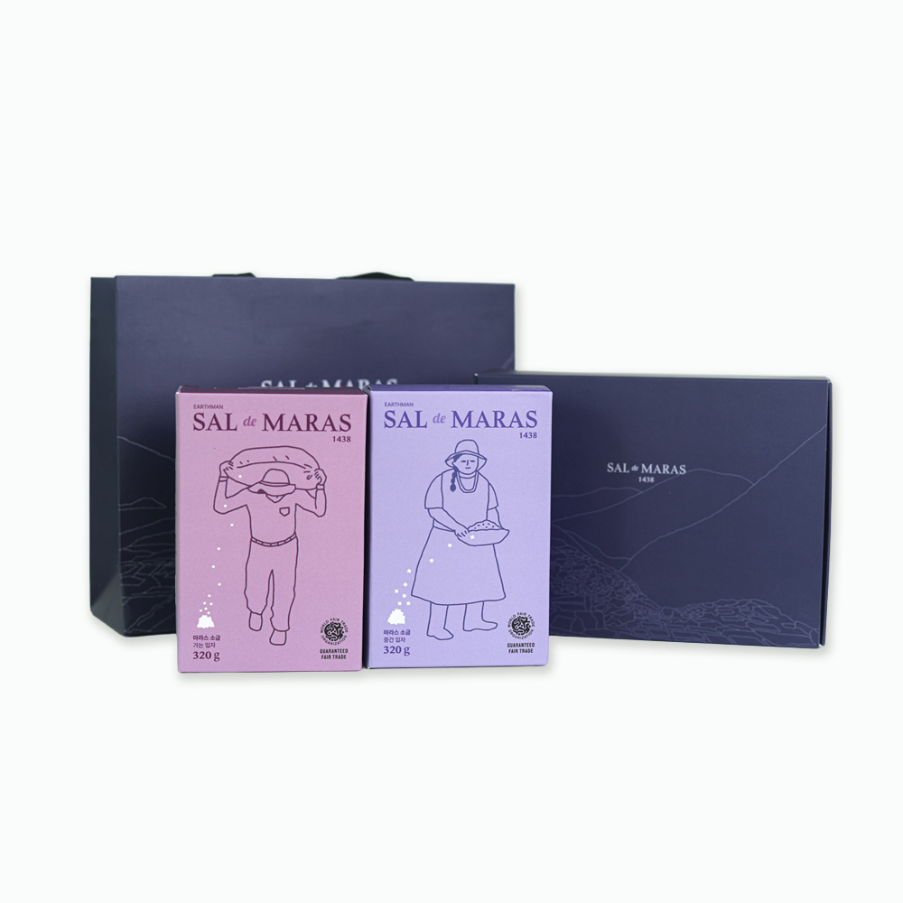 마라스소금 선물세트 1호 - 공정무역 토판염 미네랄 소금 페루 안데스